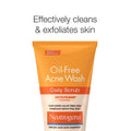 Oil-Free Acne Face Scrub, 2% Salicylic Acid Acne Treatment Medicine, Daily Face Wash to Help Prevent Breakouts, Oil Free Exfoliating Facial Cleanser for Acne-Prone Skin, 4.2 Fl. Oz