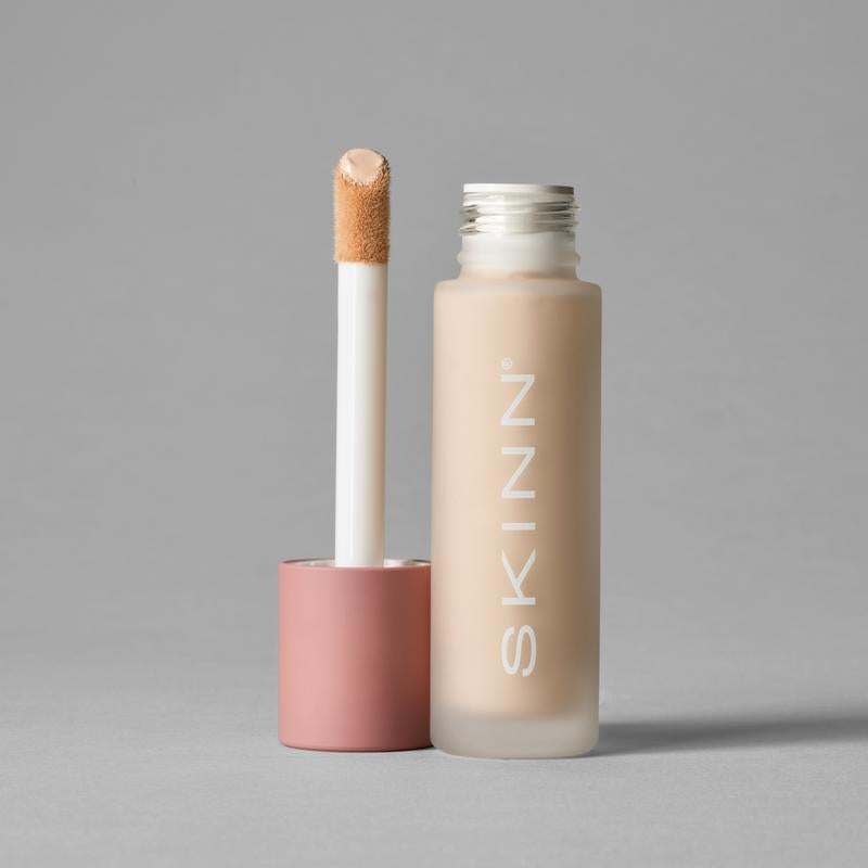 Skinn Cosmetics 3-in-1 Foundation & Concealer - Long-Wear Formula with Active Firming & Self-Leveling Micro-Pigments for Flawless, Buildable Coverage