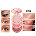 Blush and Highlighter Palette,3 in 1 Contour Palette,Cruelty-Free Matte Bronzer Powder,Women'S Brightening Pearlescent Highlighter，Eyeshadow Powder Makeup Set (03#)