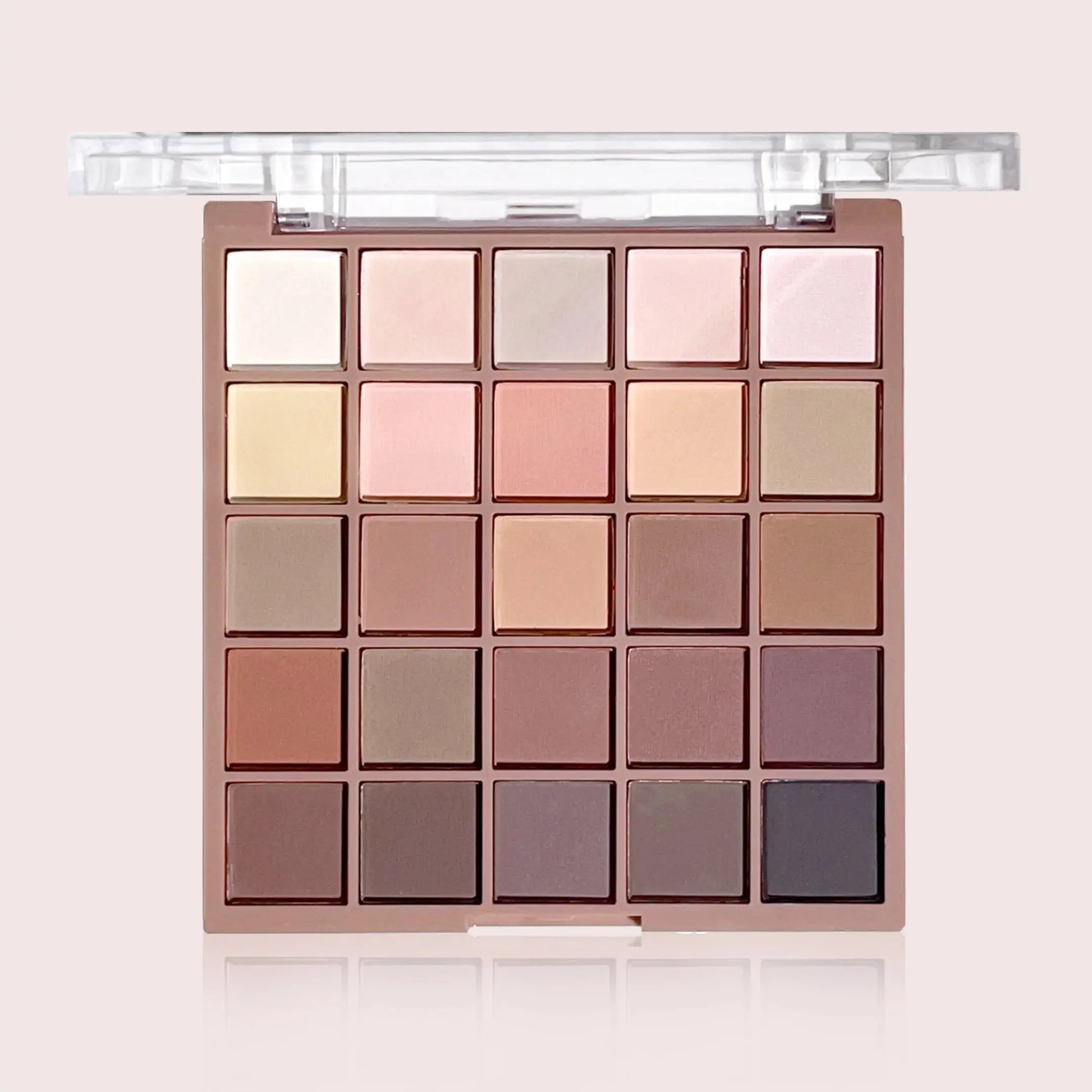 Eyeshadow palette in 25 colors, matte brown nude multi-color eyeshadow, high color rendering, waterproof and sweatproof, daily e - Glits & Glam