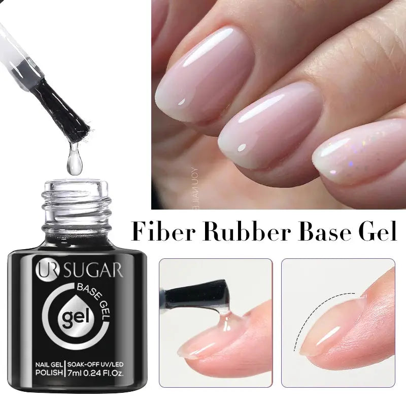 UR SUGAR 15ml Champagne Gold Sliver Reflective Glitter Gel Nail Polish Varnish Semi Permanent Soak Off UV Gel For Manicure Art - Glits & Glam