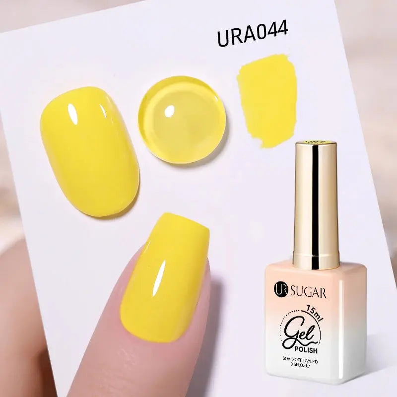 UR SUGAR 15ml Champagne Gold Sliver Reflective Glitter Gel Nail Polish Varnish Semi Permanent Soak Off UV Gel For Manicure Art - Glits & Glam