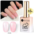 UR SUGAR 15ml Champagne Gold Sliver Reflective Glitter Gel Nail Polish Varnish Semi Permanent Soak Off UV Gel For Manicure Art - Glits & Glam