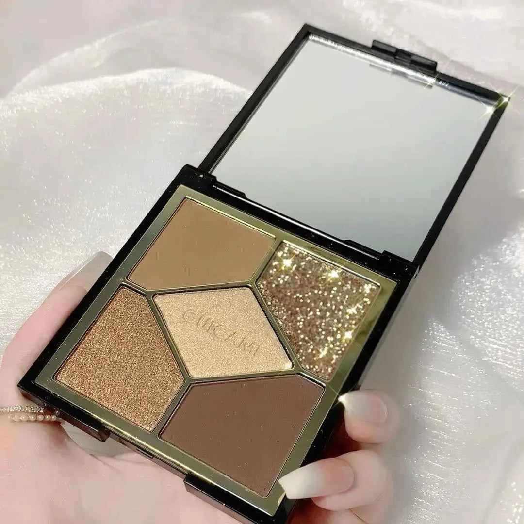 GUICAMI 4 Color Highlight Palette Pearl Blush Face Contour All In One Lasting Water Proof Shadow Makeup Cosmetic