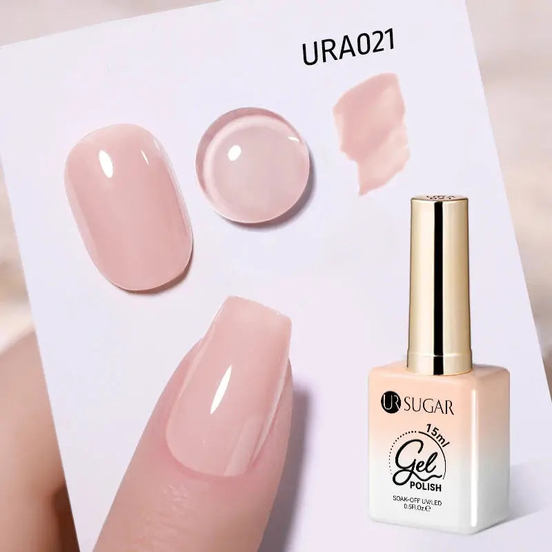UR SUGAR 15ml Champagne Gold Sliver Reflective Glitter Gel Nail Polish Varnish Semi Permanent Soak Off UV Gel For Manicure Art - Glits & Glam