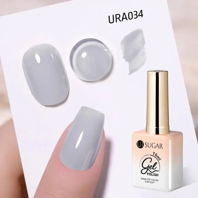 UR SUGAR 15ml Champagne Gold Sliver Reflective Glitter Gel Nail Polish Varnish Semi Permanent Soak Off UV Gel For Manicure Art - Glits & Glam