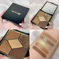 GUICAMI 4 Color Highlight Palette Pearl Blush Face Contour All In One Lasting Water Proof Shadow Makeup Cosmetic