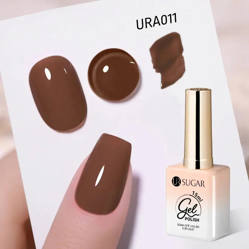 UR SUGAR 15ml Champagne Gold Sliver Reflective Glitter Gel Nail Polish Varnish Semi Permanent Soak Off UV Gel For Manicure Art - Glits & Glam
