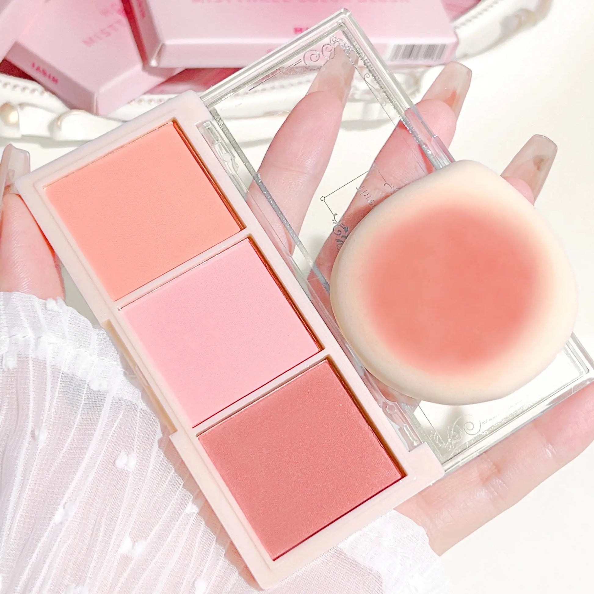 HISYI Three-Color Blush Palette - Glits & Glam