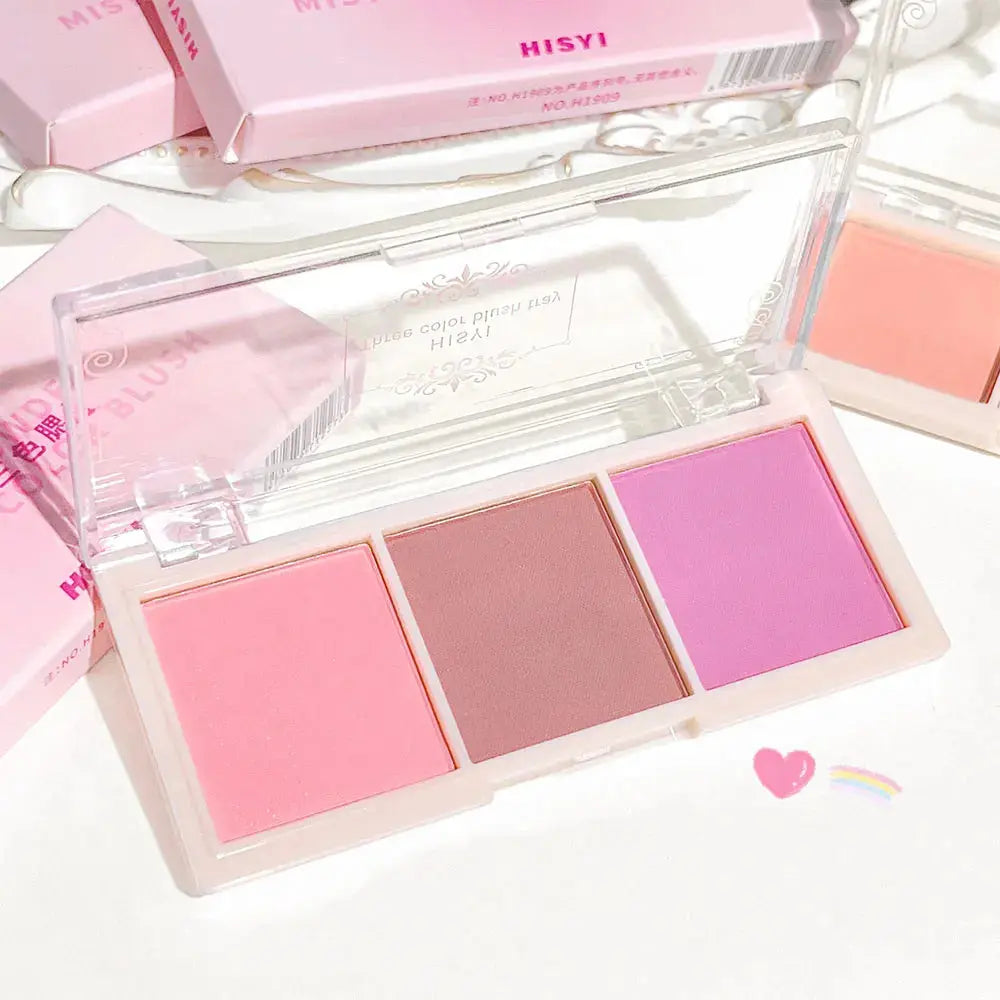 HISYI Three-Color Blush Palette - Glits & Glam