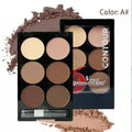 6 Colors Highlight Contouring Powder Palette Face Shadow Contouring Powder Makeup Palette With Brush Face Bronzer Color Correcti - Glits & Glam