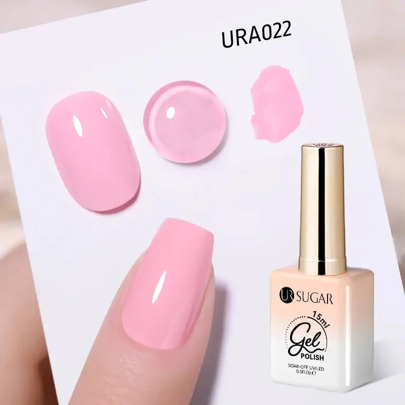 UR SUGAR 15ml Champagne Gold Sliver Reflective Glitter Gel Nail Polish Varnish Semi Permanent Soak Off UV Gel For Manicure Art - Glits & Glam
