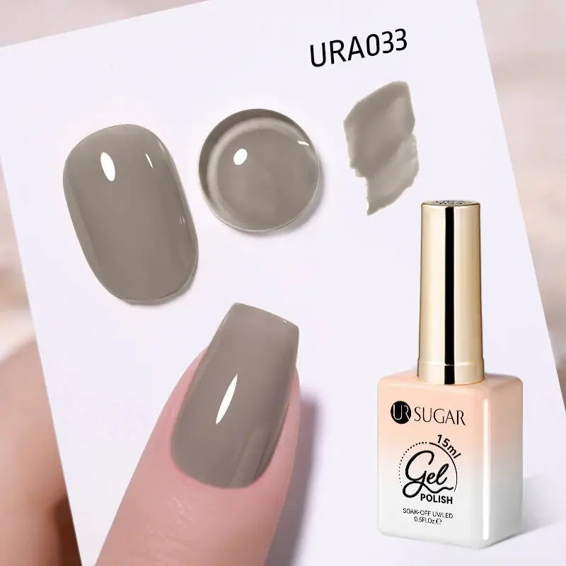 UR SUGAR 15ml Champagne Gold Sliver Reflective Glitter Gel Nail Polish Varnish Semi Permanent Soak Off UV Gel For Manicure Art - Glits & Glam