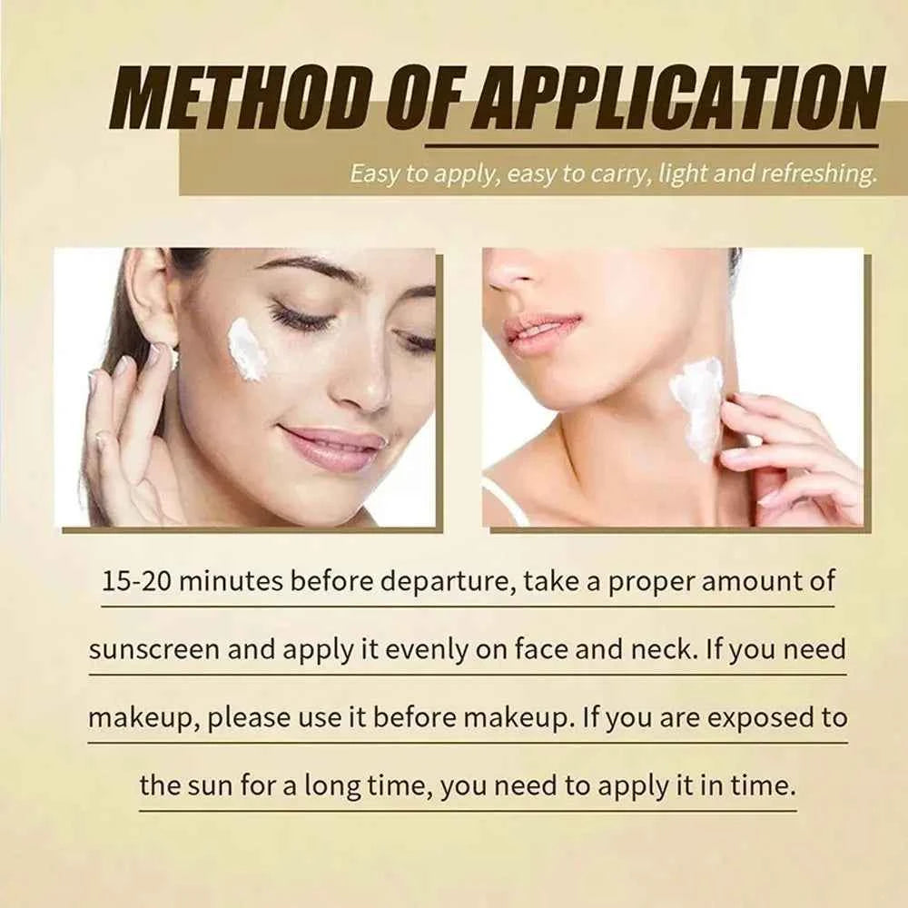 SPF50+++ Korean Rice Sunscreen Lotion Is Durable, Moisturizing, Light and Oil-free, Suitable for Face and Body of All Skin Types