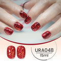 UR SUGAR 15ml Champagne Gold Sliver Reflective Glitter Gel Nail Polish Varnish Semi Permanent Soak Off UV Gel For Manicure Art - Glits & Glam