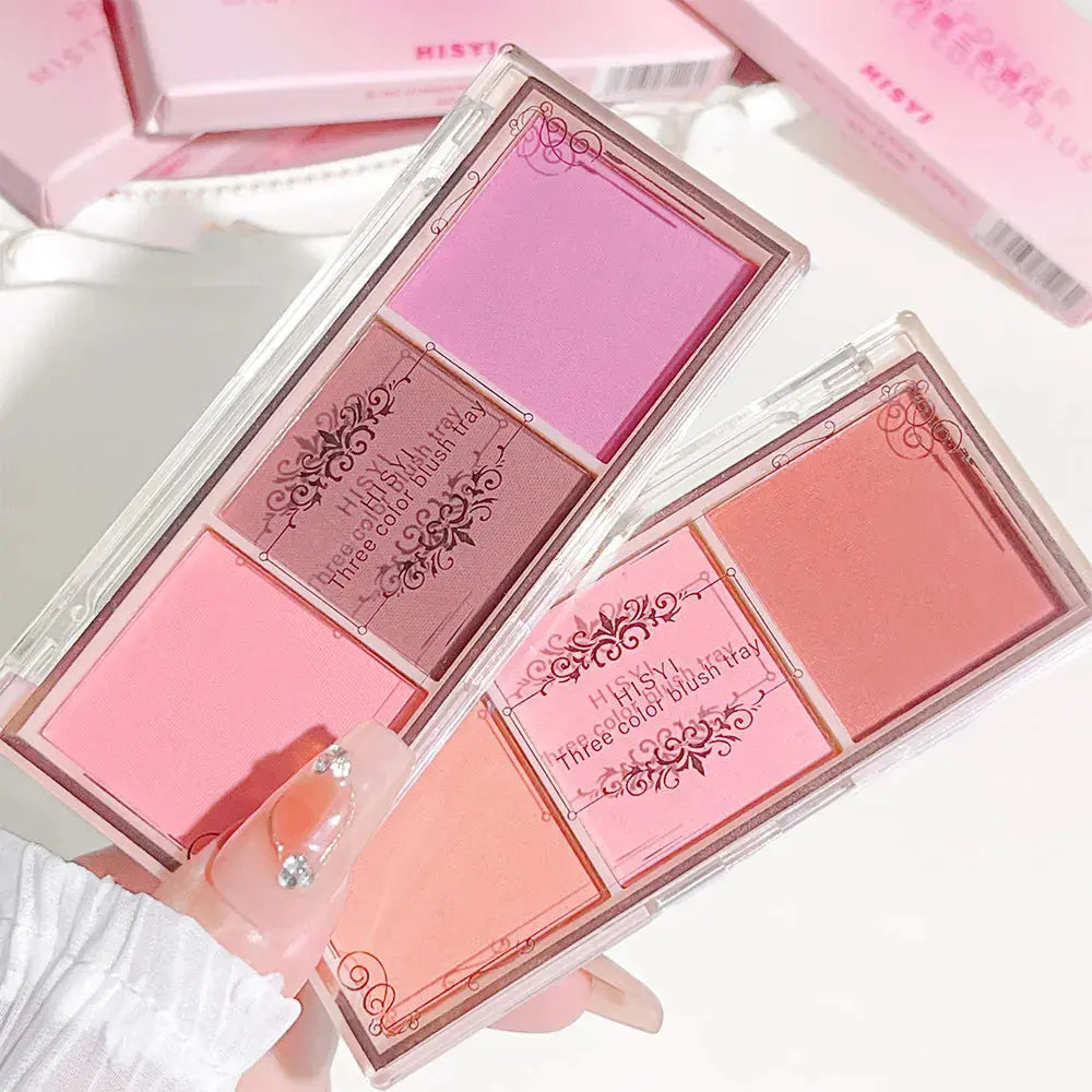HISYI Three-Color Blush Palette - Glits & Glam