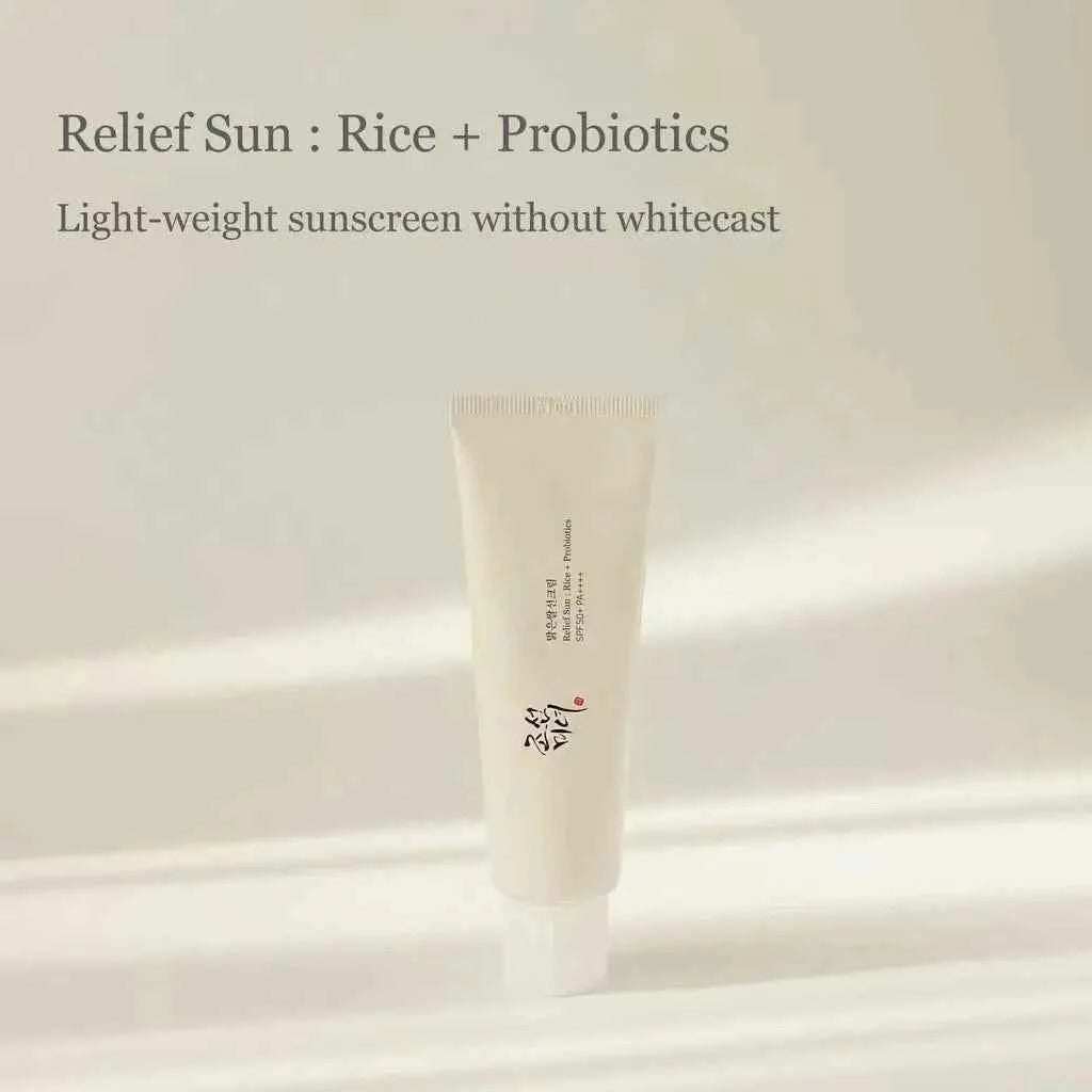 SPF50+++ Korean Rice Sunscreen Lotion Is Durable, Moisturizing, Light and Oil-free, Suitable for Face and Body of All Skin Types
