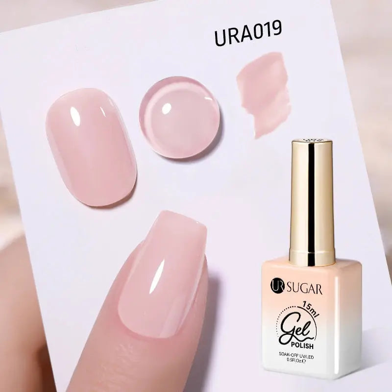 UR SUGAR 15ml Champagne Gold Sliver Reflective Glitter Gel Nail Polish Varnish Semi Permanent Soak Off UV Gel For Manicure Art - Glits & Glam