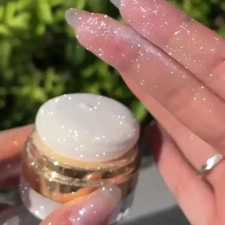 DIKALU Sparkling Fairy High Light Body Glitter Powder Clavicular Patting Powder Moonlight White Sparkling Powder Makeup - Glits & Glam