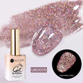 UR SUGAR 15ml Champagne Gold Sliver Reflective Glitter Gel Nail Polish Varnish Semi Permanent Soak Off UV Gel For Manicure Art - Glits & Glam