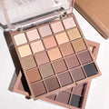 Eyeshadow palette in 25 colors, matte brown nude multi-color eyeshadow, high color rendering, waterproof and sweatproof, daily e - Glits & Glam