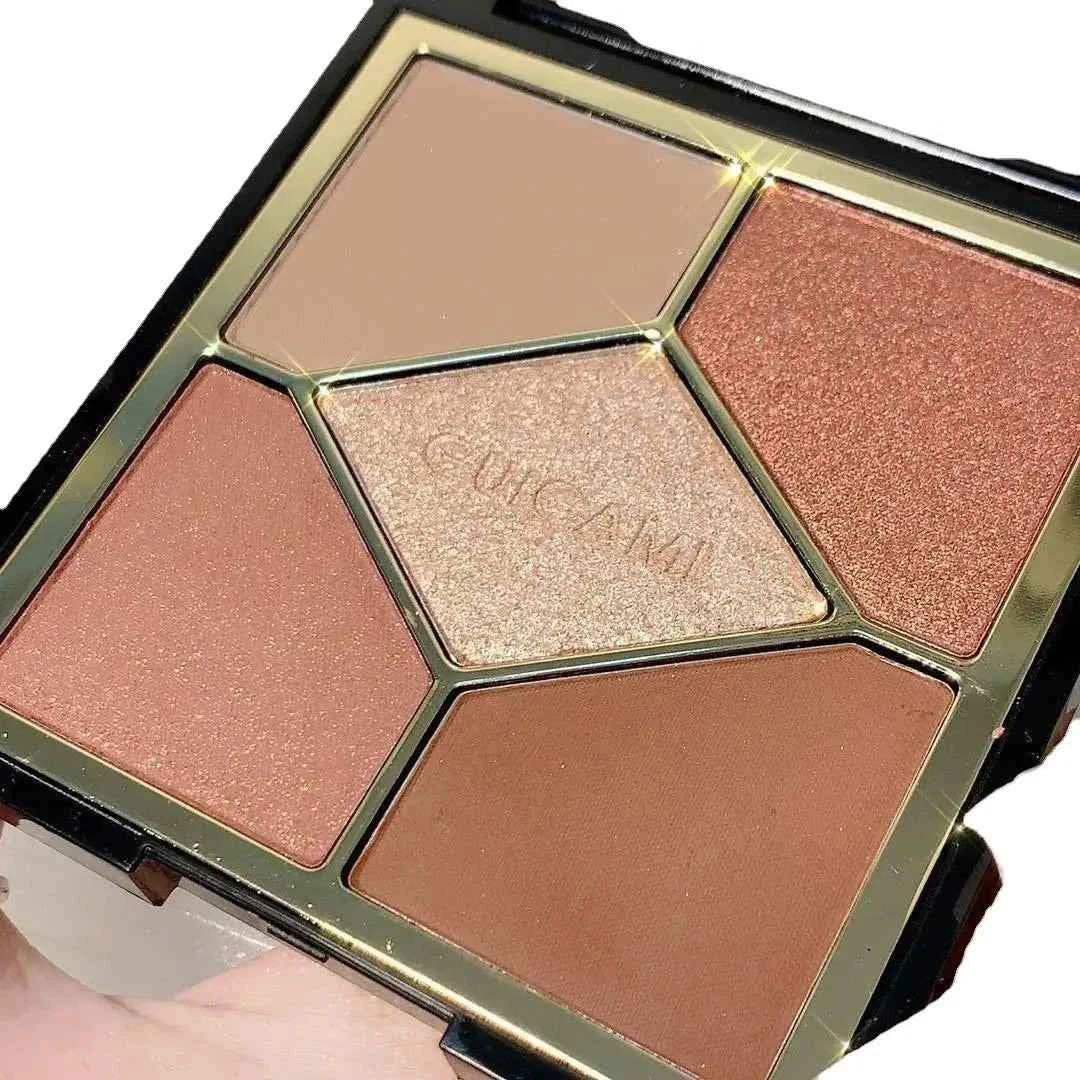 GUICAMI 4 Color Highlight Palette Pearl Blush Face Contour All In One Lasting Water Proof Shadow Makeup Cosmetic