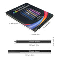 12 Colors Set Glitter & Shimmer Eyeliner Stick Pack - Long-Wearing Blue Tone Eyeliner Pencil with Smooth Application - Versatile - Glits & Glam