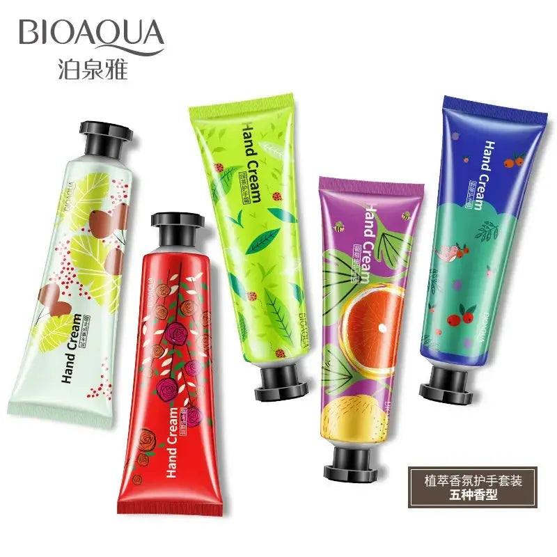 BIOAQUA Plant Extract Fragrance Moisturizing Nourishing Hand Cream Suit Nourishing Korean Hand Cream Care 30g - Glits & Glam