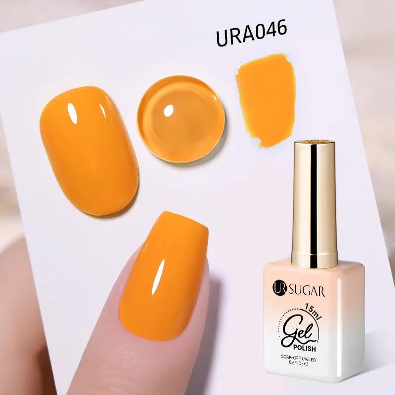 UR SUGAR 15ml Champagne Gold Sliver Reflective Glitter Gel Nail Polish Varnish Semi Permanent Soak Off UV Gel For Manicure Art - Glits & Glam