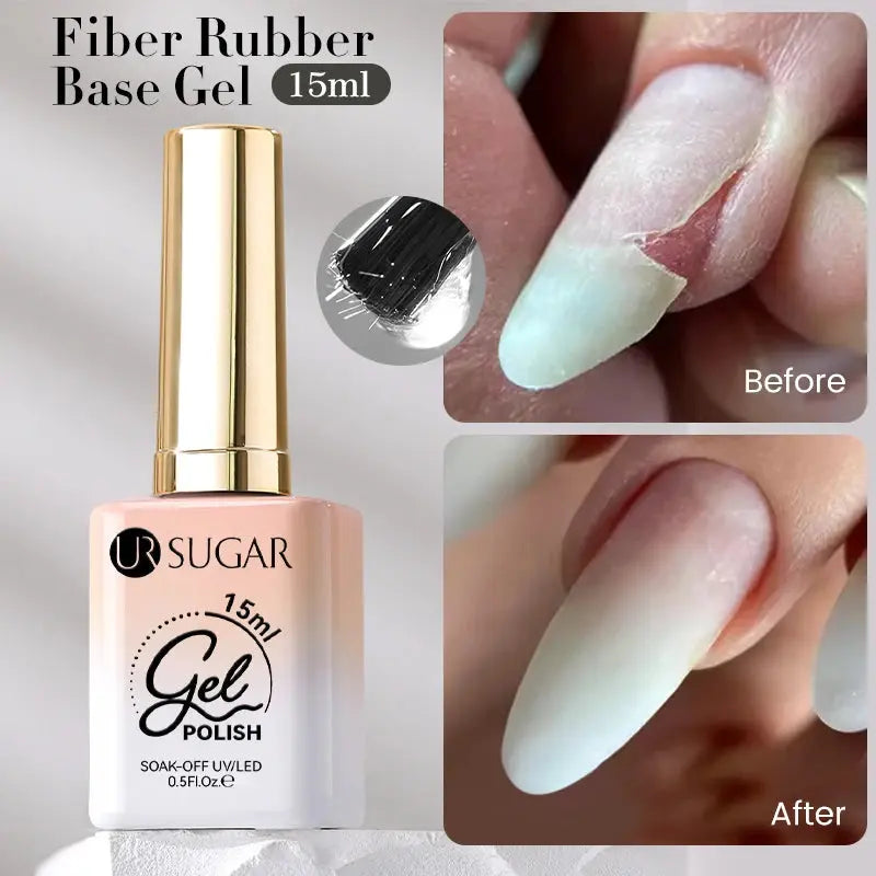 UR SUGAR 15ml Champagne Gold Sliver Reflective Glitter Gel Nail Polish Varnish Semi Permanent Soak Off UV Gel For Manicure Art - Glits & Glam