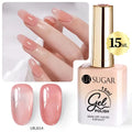 UR SUGAR 15ml Champagne Gold Sliver Reflective Glitter Gel Nail Polish Varnish Semi Permanent Soak Off UV Gel For Manicure Art - Glits & Glam
