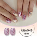 UR SUGAR 15ml Champagne Gold Sliver Reflective Glitter Gel Nail Polish Varnish Semi Permanent Soak Off UV Gel For Manicure Art - Glits & Glam