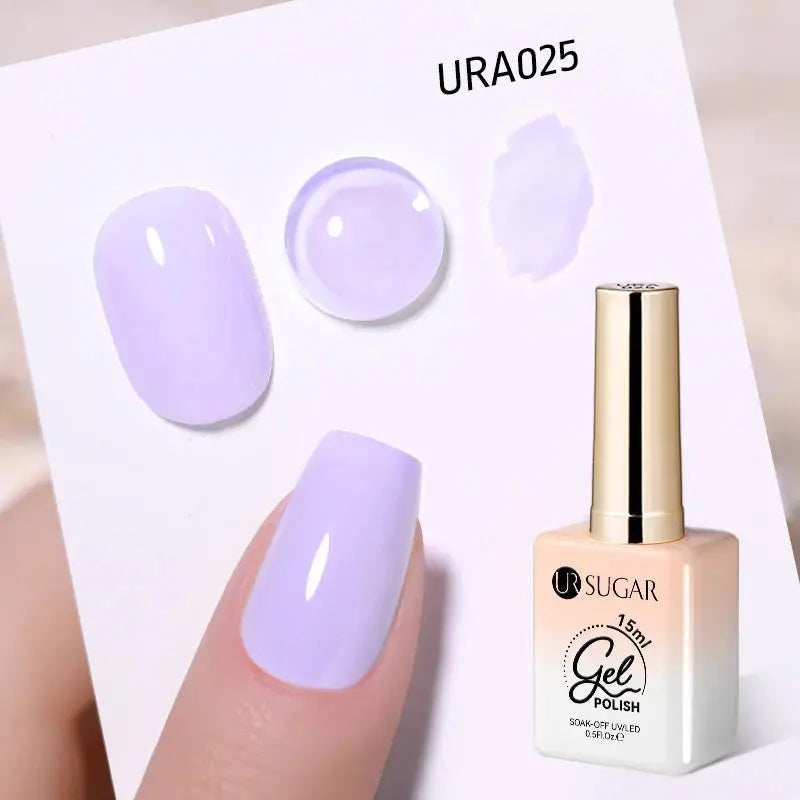 UR SUGAR 15ml Champagne Gold Sliver Reflective Glitter Gel Nail Polish Varnish Semi Permanent Soak Off UV Gel For Manicure Art - Glits & Glam