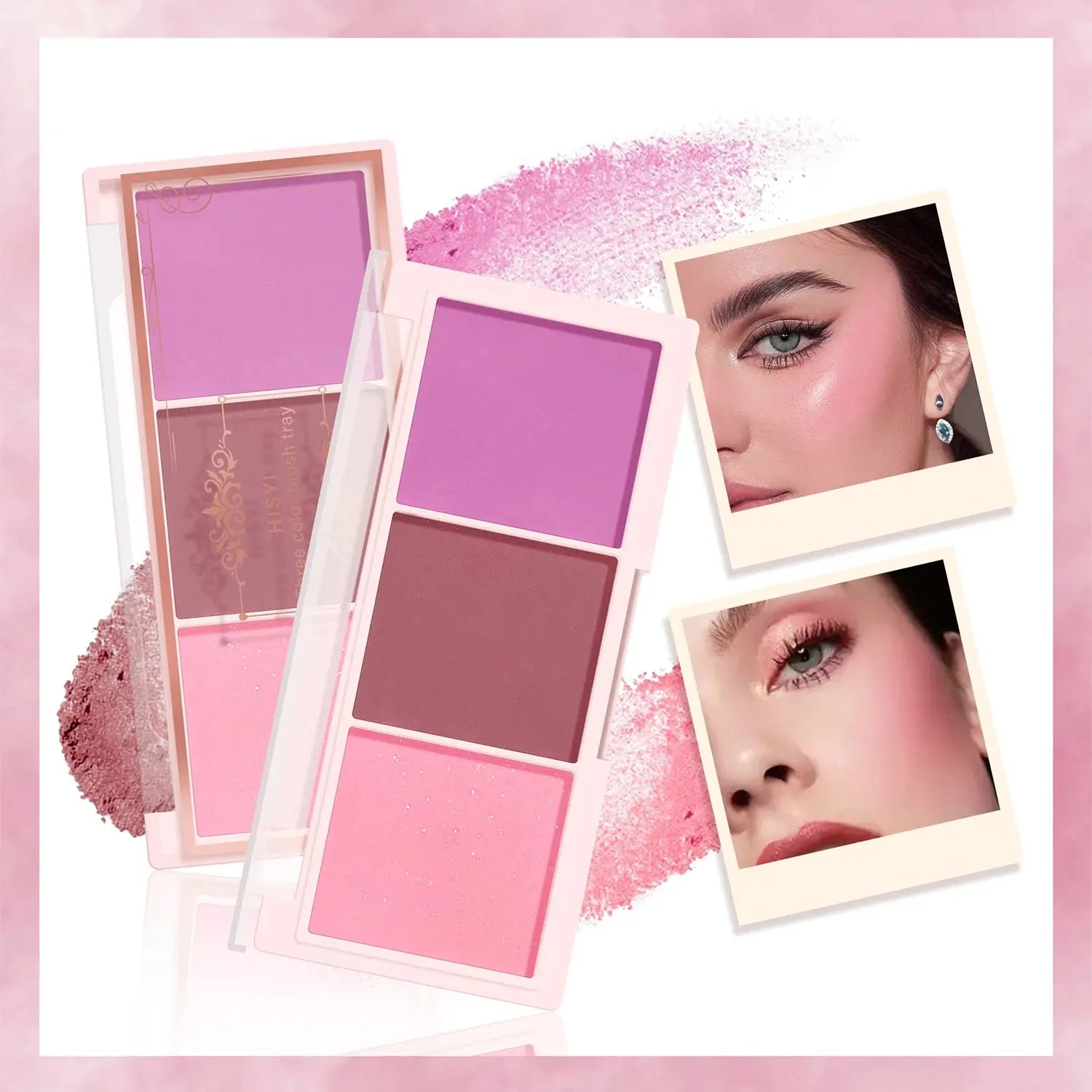 HISYI Three-Color Blush Palette - Glits & Glam
