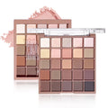 Eyeshadow palette in 25 colors, matte brown nude multi-color eyeshadow, high color rendering, waterproof and sweatproof, daily e - Glits & Glam