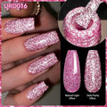 UR SUGAR 15ml Champagne Gold Sliver Reflective Glitter Gel Nail Polish Varnish Semi Permanent Soak Off UV Gel For Manicure Art - Glits & Glam