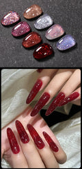 UR SUGAR 15ml Champagne Gold Sliver Reflective Glitter Gel Nail Polish Varnish Semi Permanent Soak Off UV Gel For Manicure Art - Glits & Glam