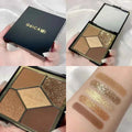 GUICAMI 4 Color Highlight Palette Pearl Blush Face Contour All In One Lasting Water Proof Shadow Makeup Cosmetic