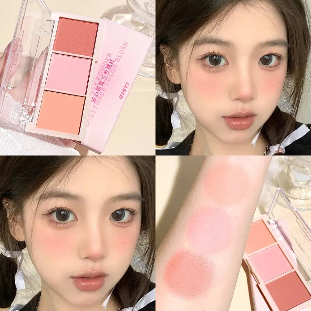 HISYI Three-Color Blush Palette - Glits & Glam