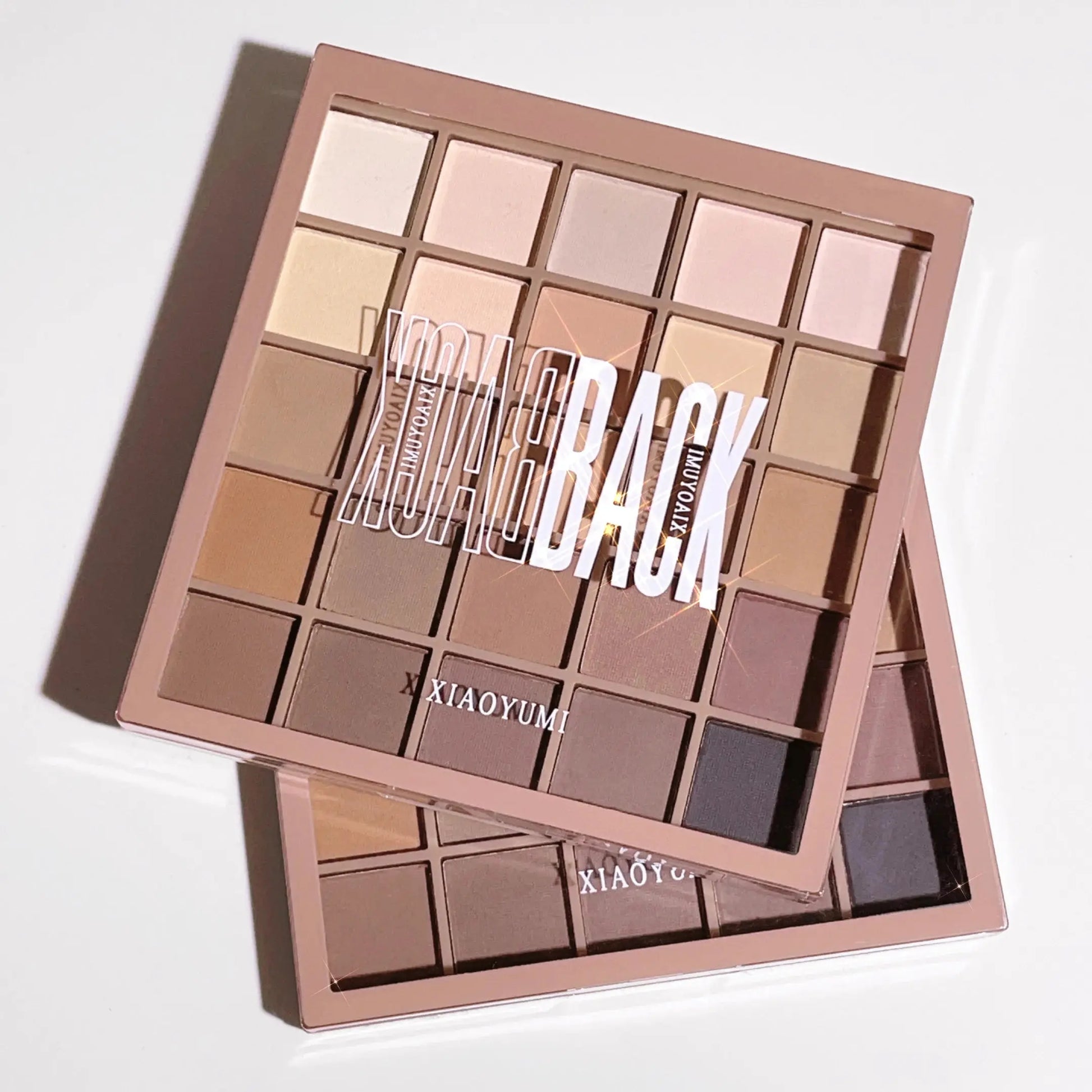 Eyeshadow palette in 25 colors, matte brown nude multi-color eyeshadow, high color rendering, waterproof and sweatproof, daily e - Glits & Glam