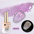 UR SUGAR 15ml Champagne Gold Sliver Reflective Glitter Gel Nail Polish Varnish Semi Permanent Soak Off UV Gel For Manicure Art - Glits & Glam